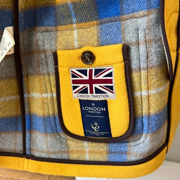 Brand New London Tradition Martina Duffle Coat in yellow, UK size 16, US size 12 - Picture 4 of 5